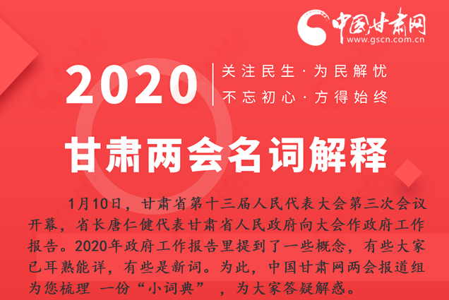 2020甘肅兩會|漲知識！政府工作報告23個新名詞，最全解釋來了