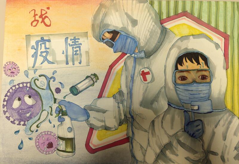 “疫情當前，孩子們有‘畫’說”作品展播（三十五）