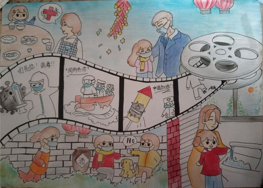 “疫情當前，孩子們有‘畫’說”作品展播（三十七）