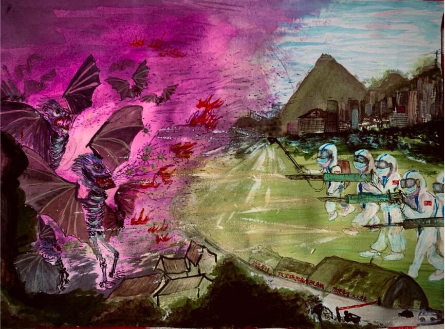 “疫情當(dāng)前，孩子們有‘畫(huà)’說(shuō)”作品展播（四十三）