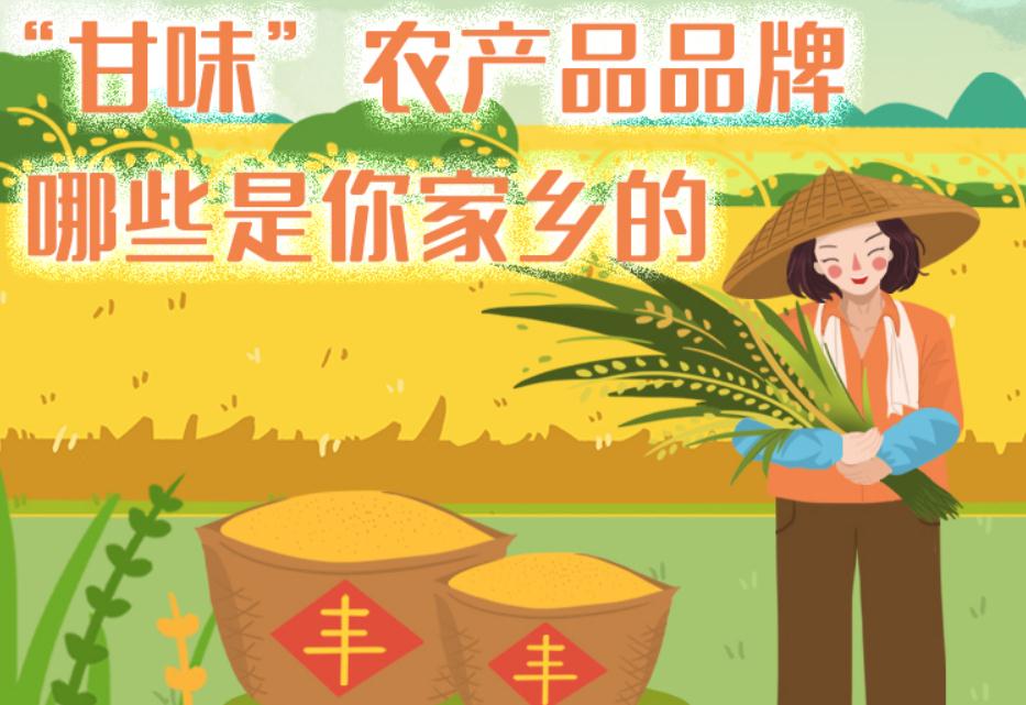 一圖帶你了解“甘味”農(nóng)產(chǎn)品品牌 ，哪些是你家鄉(xiāng)的？