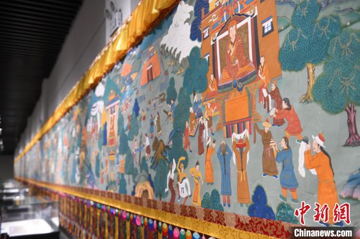 8月20日，“塔影河聲吉祥千年——涼州會盟暨蘭州與武威文物聯(lián)展”在蘭州市博物館開展。戴文昌 攝