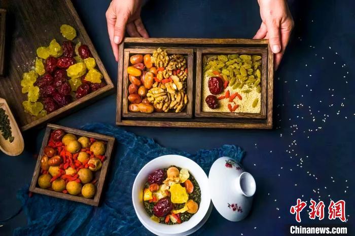 2023年5月，拍攝的臨夏蓋碗茶所需原料。(資料圖)臨夏市融媒體中心供圖