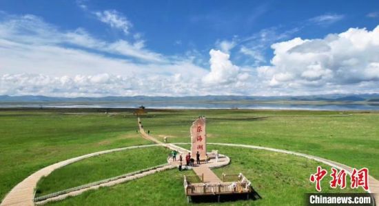 2024年6月，甘肅甘南州碌曲縣尕海湖。(資料圖)高瑩 攝